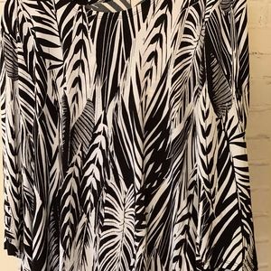 NWT Black and White Printed Shirt